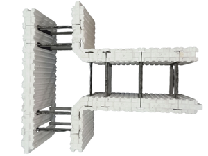 Forme in calcestruzzo isolate ad alta resistenza (ICF) -blocchi modulari ad incastro/fondotinta | Resistente al fuoco e all'umidità - Product Image 3