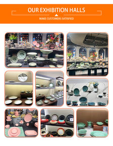 Vaisselle en céramique XINWEE Kite Crimson, personnalisable, design rétro de luxe léger, origine Hunan, vaisselle écologique pour hotpot - Product Image 6