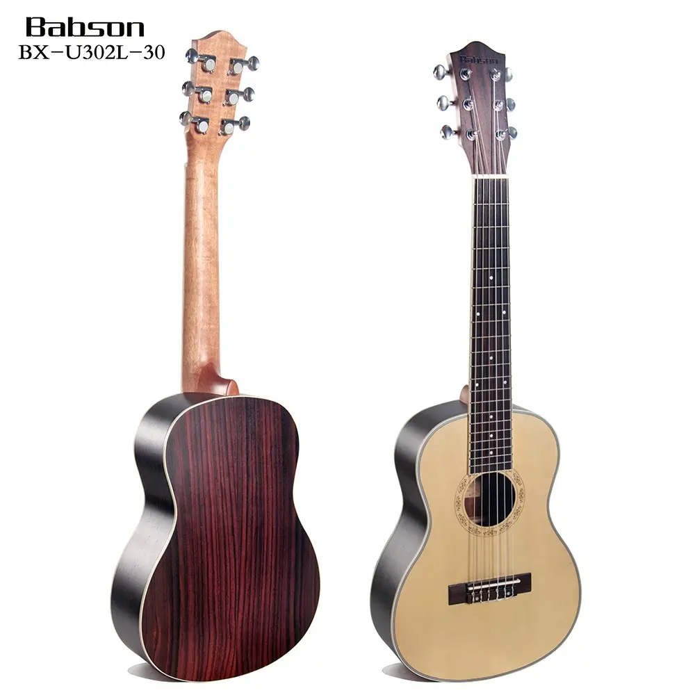 BX-U302L-30 High Quality Babson 30 Inch Ukulele Concert Nylon Strings Top Solid Ukulele Guitar