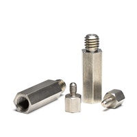 Laiton acier inoxydable mâle femelle hexagonale entretoise pcb vis écrou m/f fileté or hexagone entretoise M2 M2.5 M3 M4 M5 M6 x 20MM + 10