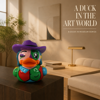 B.DUCK Série Musée Pica Duck Figurine PVC Canard Flottant OEM Boîte Mystère Personnalisée Canard en Caoutchouc