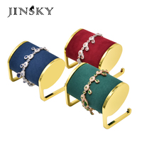 JINSKY — support de montre en microfibre, présentoir pour Bracelet de montre, bijoux de mode