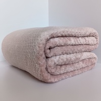 Plaid en flanelle tricotée style nordique pour hôtels, toutes saisons, lavable, couverture de sieste pour canapé simple, couette chauffante, drap de lit