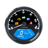 Nouveau tachymètre de moto de haute qualité, tableau de bord numérique multifonctionnel avec support, pièces détachées universelles pour moto