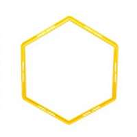 Ensemble d'anneaux d'agilité hexagonaux détachables pour l'entraînement de la vitesse et de la technique au pied, pour le football, le basketball, le fitness, avec sac de transport