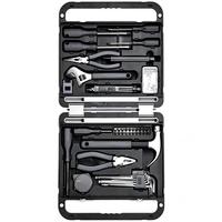 Kit d'outils à main pour la maison, ensemble d'outils à main en acier, boîte à outils portable avec étui rigide pour la réparation et l'entretien domestique, support OEM