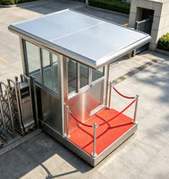 Poste de Garde Extérieur Certifié CE, Conteneur Préfabriqué Coupe-Vent et Étanche à Longue Durée de Vie pour Portail de Parc et de Communauté