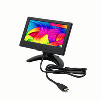 Monitor de Escritorio LED LCD TFT Portátil de 7 Pulgadas para Uso Industrial, con Altavoz Integrado, 1024x600 HD, Venta al Por Mayor de Fábrica