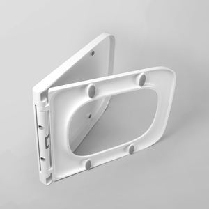 Moderna <span class=keywords><strong>Tapa</strong></span> <span class=keywords><strong>de</strong></span> Inodoro Cuadrada Europea <span class=keywords><strong>de</strong></span> Fácil Limpieza con Pernos Metálicos en Forma <span class=keywords><strong>de</strong></span> U para Mujer - Product Image 2