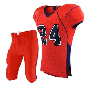 OEM American Football Team Uniform Set Moisture Wicking Jersey & Integrated <b>Pad</b> <b>Pants</b> - Product Image 1