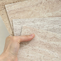 Panneaux muraux en pierre artificielle texturée 3D, pierre flexible, travertin souple, grandes dalles, décoration extérieure