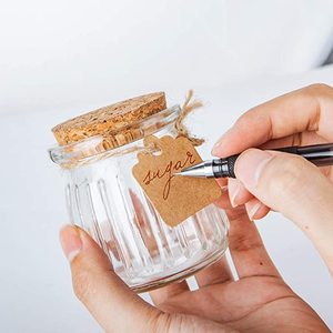 Venta caliente pequeña botella de vidrio transparente para plantas carnosas con tapa de PE de extremo abierto fácil para comida de bebé gelatina yogur pudín botella contenedor - Product Image 4