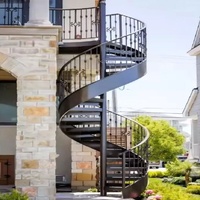 Escalier en spirale industriel préfabriqué en acier Anewson, durable et sécurisé pour entrepôt
