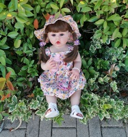 Poupées Reborn R&B Jouet Peint Fini Réaliste Tout-petit Toucher Réel Nouveau-né Reborn Poupée Cadeaux pour Filles