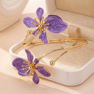 फैशनेबल, व्यक्तिगत और सुरुचिपूर्ण फूल कंगन, समायोज्य उद्घाटन के साथ हाथ की अंगूठी, महिलाओं के गहने n6283 - Product Image 3