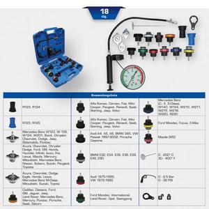 BRILLIANT TOOLS - BT521200 Detector de fugas de tanque de agua (18 piezas) -JUEGO DE MOTOR Y DISTRIBUCIÓN EAN 4042146778852 - Product Image 2