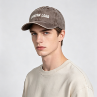 Gorra de Béisbol Personalizada al por Mayor, Estilo Americano Unisex, 6 Paneles, 100% Algodón Lavado, con Logotipo Bordado en la Parte Delantera, Diseño a Cuadros 3D