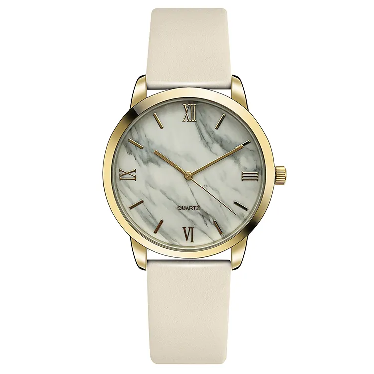 Minimalist Design Marble Pattern Dial Women's Watches