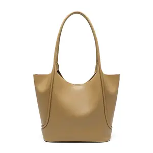 Manufacturer Wholesale High Quality Women Handbags Designer Shoulder Tote Bag Soft Genuine Leather Top-handle Purse