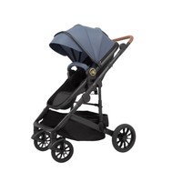 Poussette bébé personnalisée en usine avec cadre en alliage d'aluminium, poignée réversible 2 sens, absorption des chocs, pliable pour nourrisson