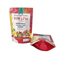 Sacs refermables personnalisés pour fruits secs avec fermeture éclair sur le dessus du sac
