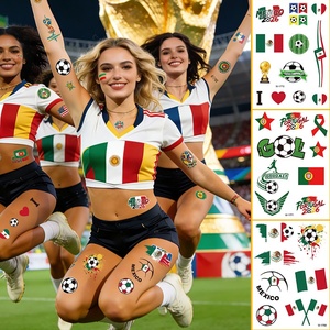 <span class=keywords><strong>Tatouages</strong></span> temporaires lumineux imperméables qui brillent dans le noir, parfaits pour les cadeaux d'équipe de football - Product Image 4