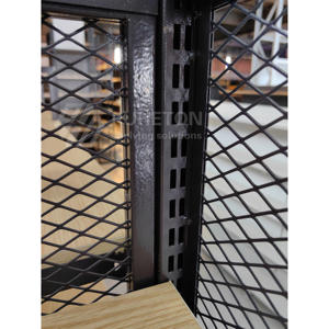 مخصص سوبر ماركت ظهر شبكة عرض RackWooden صفح مستحضرات التجميل أسود صفر الرف - Product Image 5