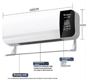 Petit radiateur soufflant mural pour la maison Télécommande PTC Chauffage Économie d'énergie Protection rapide contre la surchauffe Plastique EU UK pour salle de bain - Product Image 6