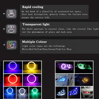 Nouvelle Offre Spéciale : 1 Anneau Halo COB LED Angel Eyes pour Phare, 60-110mm, Adaptation Universelle 9-24V, Ampoule DRL pour Voiture et Moto