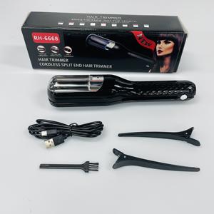 Nouvelle <span class=keywords><strong>brosse</strong></span> lissante électrique sans fil rechargeable USB, peigne pour enlever <span class=keywords><strong>les</strong></span> pointes abîmées des cheveux - Product Image 6