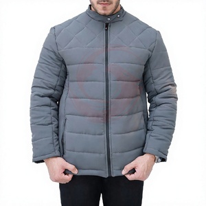 Chaqueta de calidad premium para hombre, impermeable, a prueba de viento, informal, intercambio, exterior, cremallera, chaqueta acolchada - Product Image 1