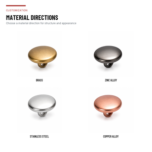 Boutons décoratifs ronds en métal écologiques pour manteaux et vestes avec placage de logo personnalisé et finitions émaillées - Product Image 3