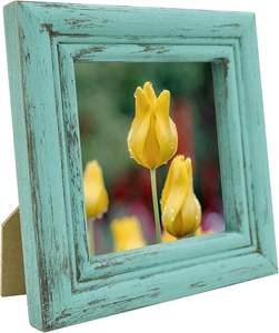 Cadre photo miniature compact pour présentoir de bureau ou comptoir, en bois massif et métal brossé, avec <span class=keywords><strong>message</strong></span> de marque gravé - Product Image 3