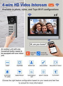 Videoportero con Pantalla Táctil IPS de 10 Pulgadas de Alta Calidad y al Mejor <span class=keywords><strong>Precio</strong></span>, 1080P con Aplicación Tuya, Resistente al Agua, Ideal para Apartamentos - Product Image 4