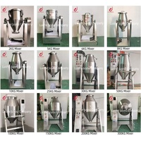 JUYOU – Machine de mélange en forme de tambour en acier inoxydable, équipement de mélange de farine, de poudre, de prémélange, mélangeur à Double cône