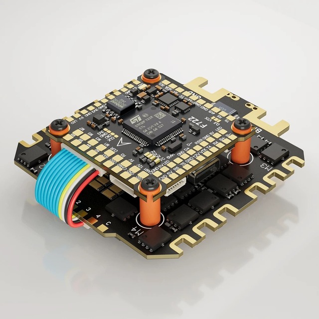 DAKEFPV F722 Flight Controller 80A/100A/120A 4-in-1 ESC 6-12-inch Multirotor Stack for Remote-Controlled FPV Racing Drones