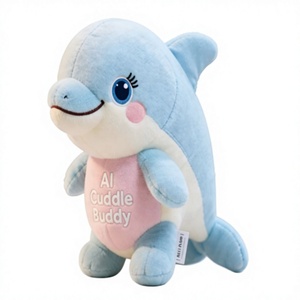 Muñeco Interactivo Inteligente con IA, Delfín Emocional, Compañero <span class=keywords><strong>de</strong></span> Juego, Algodón PP, Voz Similar a la Humana, Alivia el Estrés, Peluche <span class=keywords><strong>de</strong></span> 18 CM para Mayores <span class=keywords><strong>de</strong></span> 14 Años - Product Image 1