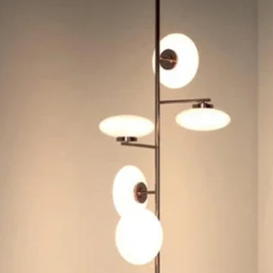 Lampadaire à colonne en métal, éclairage haut et bas, design 'Open <span class=keywords><strong>Sesame</strong></span> Flowers Cake' et 'Branches', pour décoration d'hôtel - Product Image 1