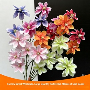 Magnolia Artificial de 5 Cabezas al por Mayor Directo de Fábrica para Decoración de Bodas, Eventos Románticos y Mesas del Hogar - Product Image 1