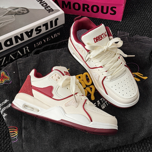 Couple's Casual Sporty Fashion Trend Lace-Up <b>Sneakers</b> with Mesh Lining and for Cushion Men's and Women's Shoes - Product Image 2