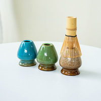Bol à matcha avec bec verseur, outil à matcha, brosse, bol à thé, ensemble de mélangeurs, céramique japonaise, glaçure de four, cérémonie du thé Hyakutenri