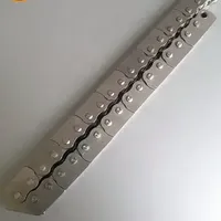 Chaîne anti-courbure latérale en alliage, fournie directement par l'usine, pour systèmes de commande de fenêtres, pièces de machines, options de pas de 9,525 mm et 12,7 mm