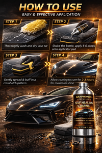 GRAPHONEX Revestimiento Líquido Autoregenerativo Premium 1L Transparente Protección Avanzada Contra Rayones Hidrofóbico Ultra Brillante para Autos - Product Image 4