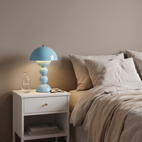 Lampe de table LED en forme de champignon, 8 couleurs, tactile, à intensité variable, rechargeable, lumière d'ambiance pour la décoration de la chambre