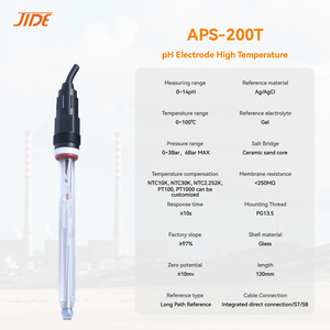 เซ็นเซอร์วัดค่า <span class=keywords><strong>pH</strong></span> ความไวสูงสำหรับการบำบัดน้ำ130 ℃ อุณหภูมิสูงจากโรงงานขายส่ง - Product Image 2