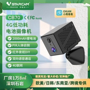 Caméra de surveillance pour bébé intelligente, objectif 4 mm, Wi-Fi, alimentée par batterie, vision nocturne, interphone vocal, fonction d'alarme, fabriquée à Shenzhen - Product Image 4