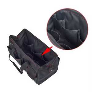 Sac à outils d'électricien robuste avec logo personnalisé, multi-poches, sangle d'épaule rembourrée réglable, grande capacité, fonction imperméable - Product Image 4