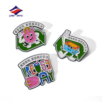 Broche en émail souple personnalisée Longzhiyu, 20 ans d'expérience, fabricants chinois, conception de badges, épingles à logo personnalisé, épingles de revers en métal