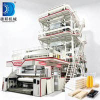 Machine d'extrusion de film plastique HDPE LDPE ABCED 1600 mm à 5 couches, machine de soufflage de film agricole, machine de soufflage de film pour emballages alimentaires