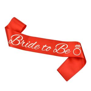 وشاح العروس المستقبلية، وشاح للعروس لحفلات الزفاف وحفلات العزوبية، زينة لحفلات الخطوبة، هدايا وإكسسوارات - Product Image 3